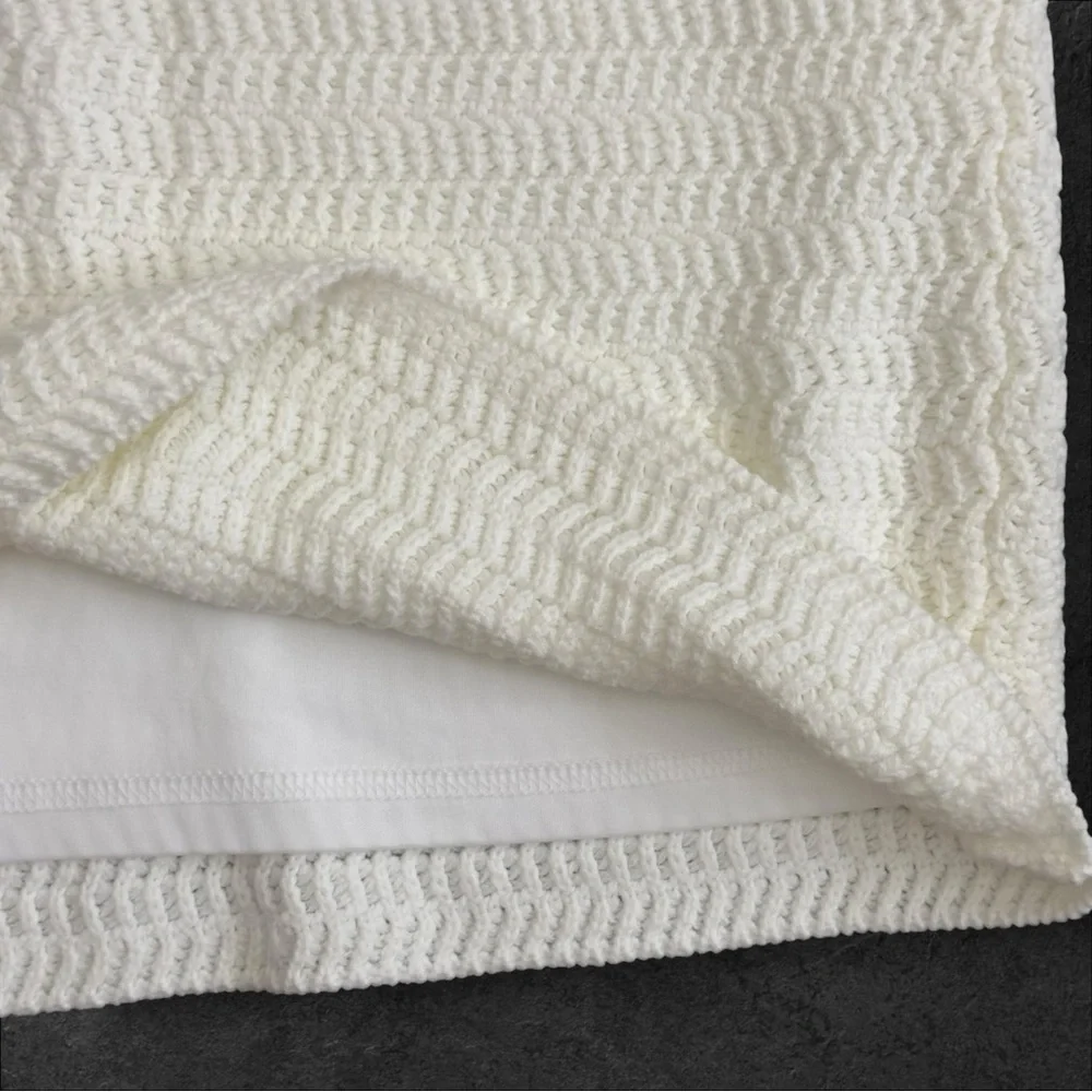 House Of Harlow 1960 Sweater Knit‎ Mini Skirt Size XS Ivory White NWT